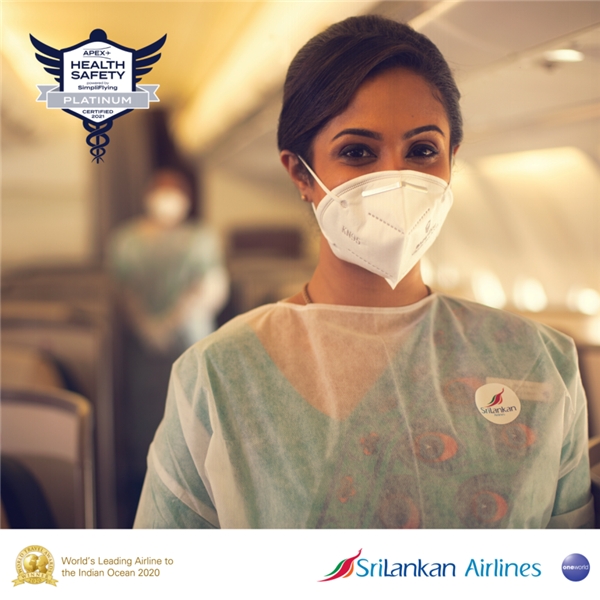 斯里兰卡航空公司获得由SimpliFlying和APEX健康安全机构联合授予的白金标准大奖